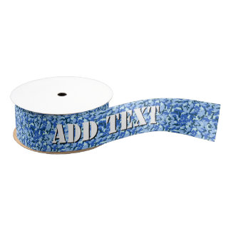 Woodland Sky Blue Camouflage Ripsband