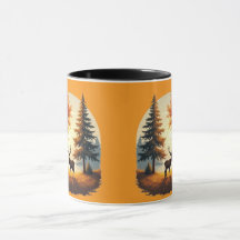 Woodland Stag Deer Herbst Tasse