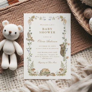 Woodland Storybook Baby Shower-Einladung Einladung