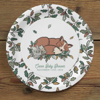 Woodland Storybook Fall Fox Baby Dusche