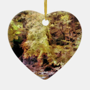 WOODLAND STREAM KERAMIKORNAMENT