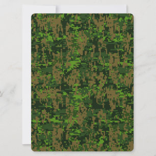 Woodland Style Digital Camouflage Accent