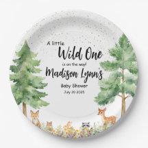 Woodland süße Tiere Fuchs Wild One Baby Shower