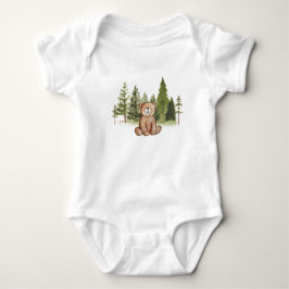 Woodland Teddy Bear Baby Baby Strampler