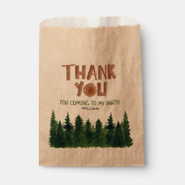 Woodland Thema Vielen Dank zum Geburtstag Geschenktütchen