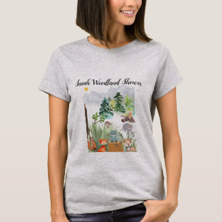 Woodland Themed Baby Dusche T - Shirt