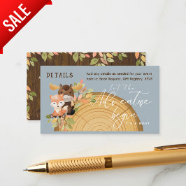 WOODLAND TIERE Details Buch Karte Geschenke Junge