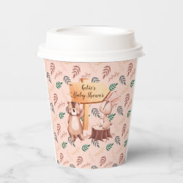 Woodland tierische Babydusche Teller, Duschdekor Pappbecher