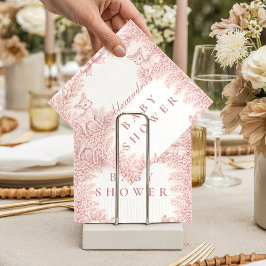 Woodland Toile Baby Shower Serviette
