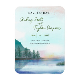 Woodland Wedding Save the Date Magnet