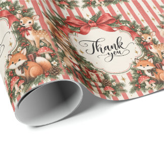 Woodland-Weihnachts-Geburtstags-Winter-ONEderland Geschenkpapier