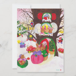 Woodland Weihnachtsfotokarte Feiertagskarte