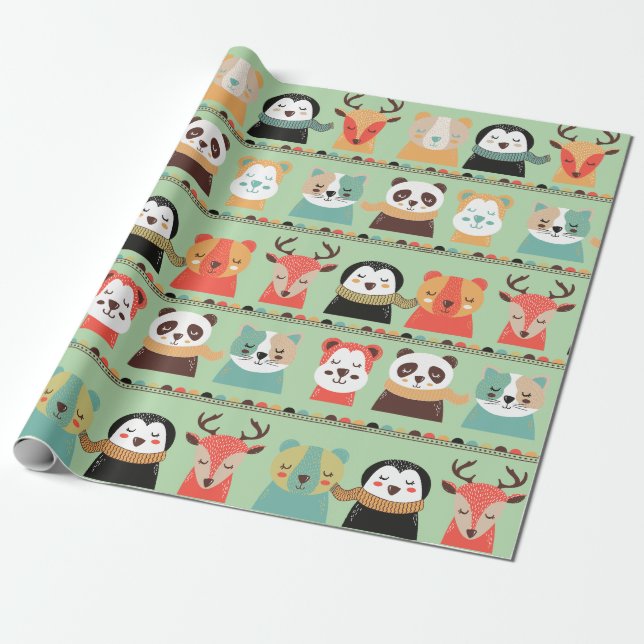 Woodland Whimsy Buddies Geschenkpapier (Ungerollt)
