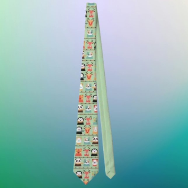 Woodland Whimsy Pals Necktie Krawatte (Von Creator hochgeladen)