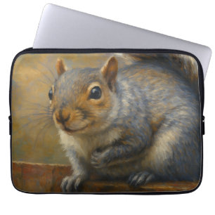 Woodland Whimsy - Realistisches Eichhörnchenportra Laptopschutzhülle
