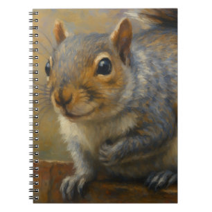Woodland Whimsy - Realistisches Eichhörnchenportra Notizblock
