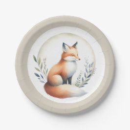 Woodland Whisper- Fox Illustration Pappteller