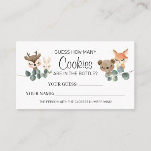 Woodland Wie viele Cookies Baby Showcard Spiel Platzkarte