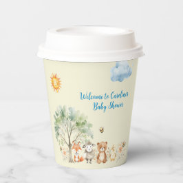 Woodland Wildlife Animals Baby Shooting Paper Cup Pappbecher
