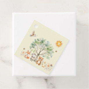 Woodland Wildlife Baby Shower Tags Geschenkanhänger
