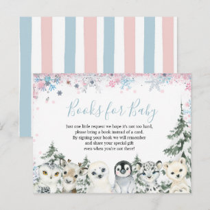 Woodland Winter Animal Artics Books für Baby Postkarte