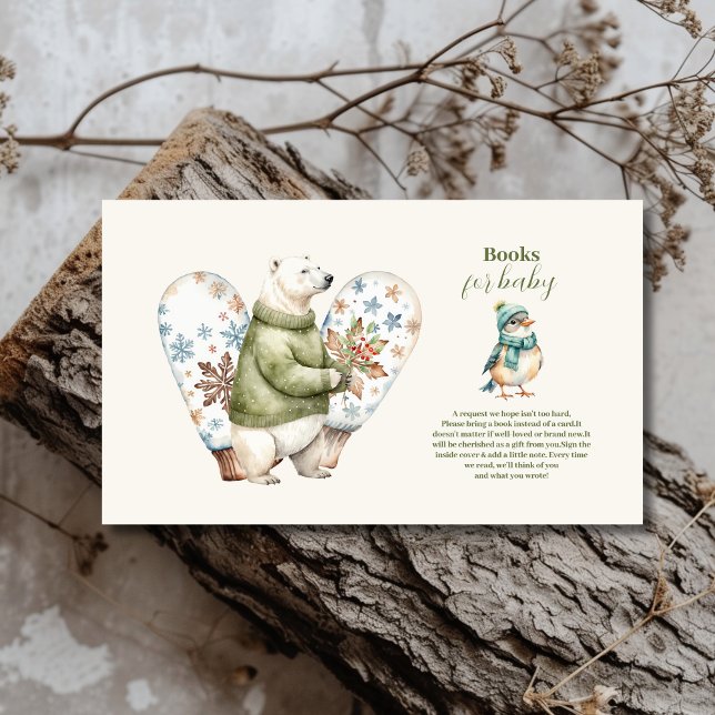 Woodland Winter Christmas Baby Show Books for Baby Begleitkarte (Von Creator hochgeladen)