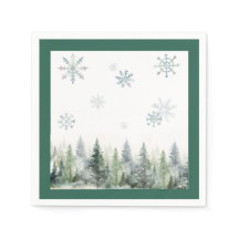 Woodland Winter ONEderland Paper Napkin