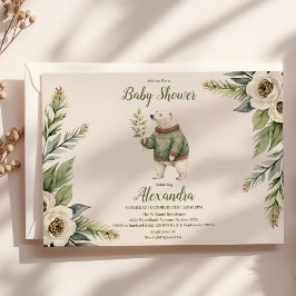 Woodland Winter Weihnachtsdusche Einladung