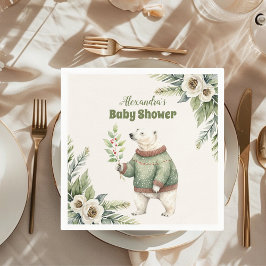 Woodland Winter Weihnachtsdusche Serviette