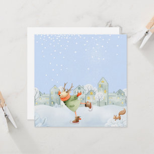 WOODLAND WINTERFREUNDE - ICE SKATEN REINDEIN