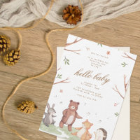 Woodlands Animals Forest Baby in Bloom Baby Dusche