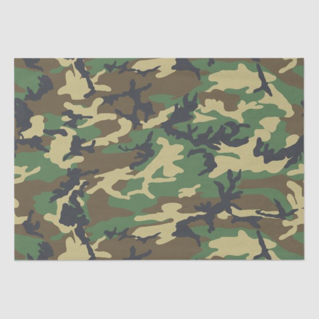 Woodlands Camouflage Outdoorsman-Geschenk  Seidenpapier (Vorderseite)