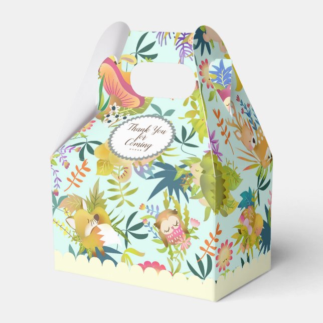 Woodlands Dreamland Blue Favor Box Geschenkschachtel (Vorderseite)