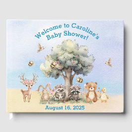 Woodlands Wildlife Baby Showbook Gästebuch