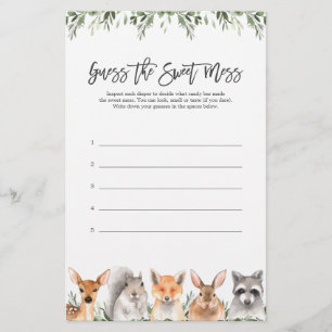 Woodlandtiere Baby-Dusche schätzen das süße Chaos