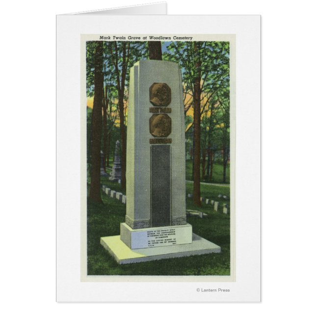 Woodlawn Friedhof, Mark Twain Gravestone Scene (Vorne)