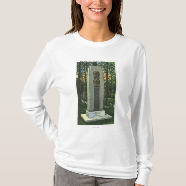 Woodlawn Friedhof, Mark- Twaingrabstein-Szene T-Shirt (Vorderseite)