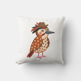 Woodpecker-Cowboy-Wurfkissen-Kunst Kissen