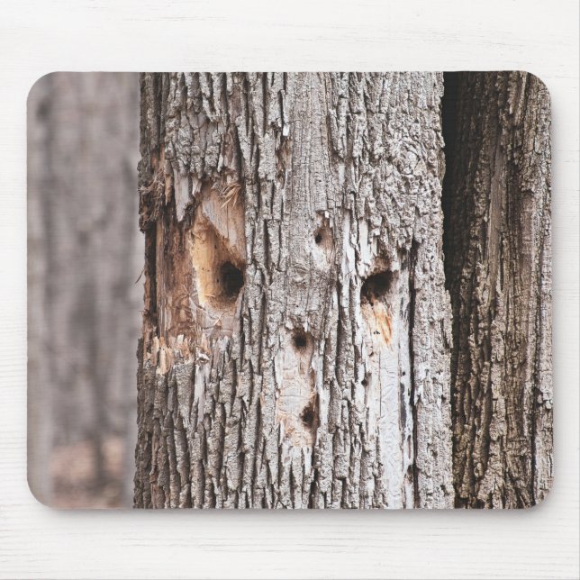 Woodpecker Hole Face Mousepad (Vorne)