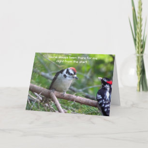Woodpecker-Karte für Eltern oder Vormund herunterl Dankeskarte