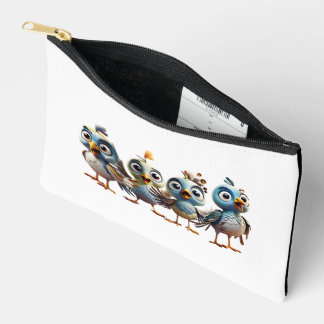 Woodpecker Niedlicher Baby Vogel Print Cut Sew Kle Zubehörtasche