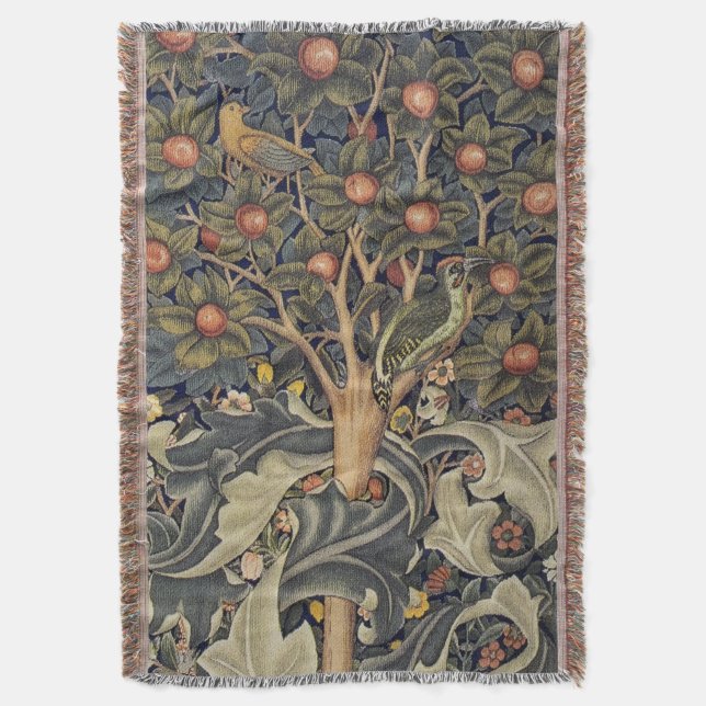 Woodpecker Tapestry - William Morris  Decke (Vorderseite Vertikal)