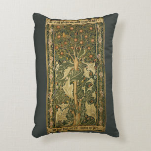 Woodpecker von William Morris, Vintage Textilkunst Dekokissen