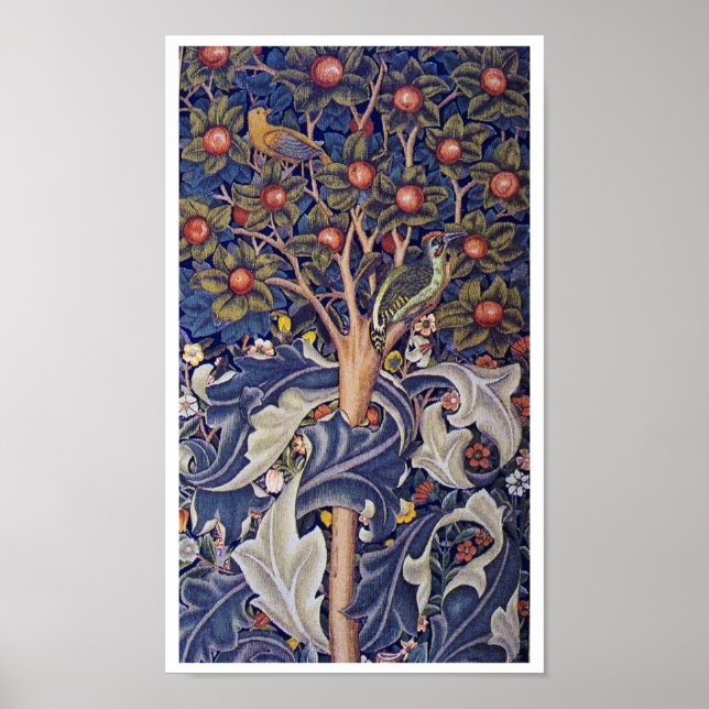 Woodpecker, William Morris Poster (Vorne)