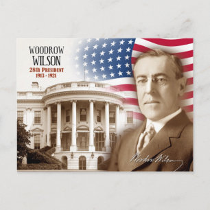 Woodrow Wilson - 28. Präsident der USA Postkarte