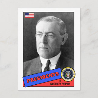 Woodrow Wilson Baseball Card Postkarte