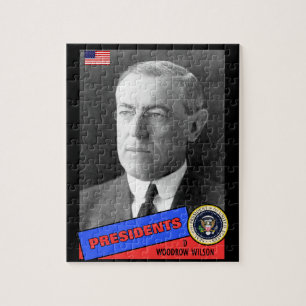 Woodrow Wilson Baseballkarte Puzzle