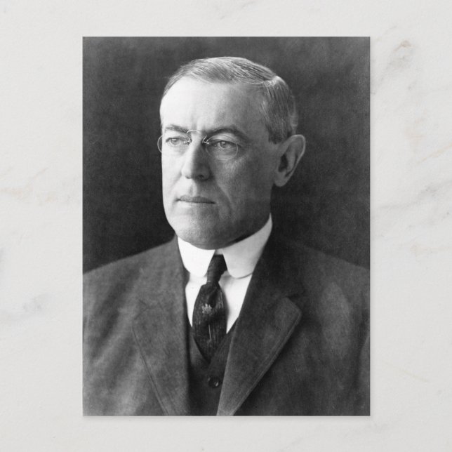 Woodrow Wilson Postkarte (Vorderseite)