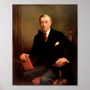 Woodrow Wilson Presidential Portrait Poster