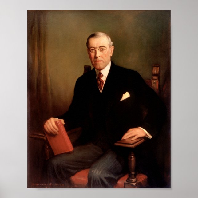 Woodrow Wilson Presidential Portrait Poster (Vorne)